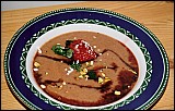 Kald rabarbra og mandelsuppe